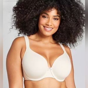Lane Bryant Cacique Cotton Lightly Lined Full Coverage Bra NWT Beige